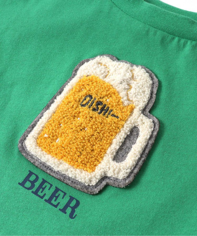 日本 BREEZE - 暑假來了立體印花短袖上衣-甲蟲-撞色袖黃