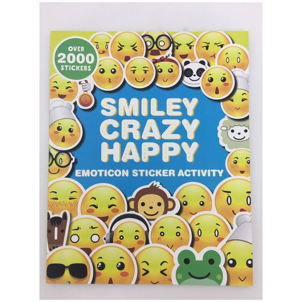 Smiley, Crazy, Happy Emoticon Sticker Activity貼紙遊戲書