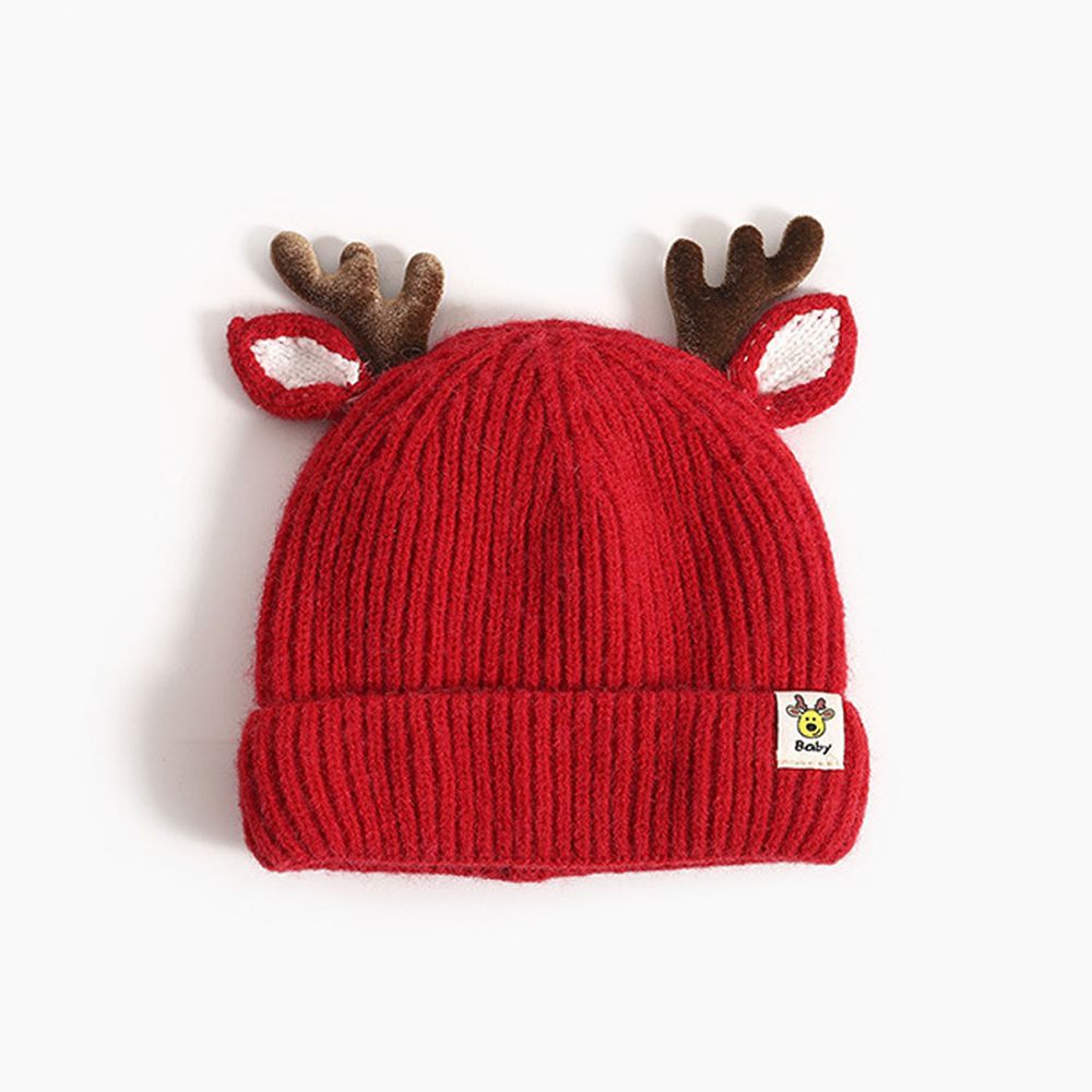 聖誕節毛帽-聖誕小鹿 (帽圍48-52CM/建議年齡2歲-8歲)