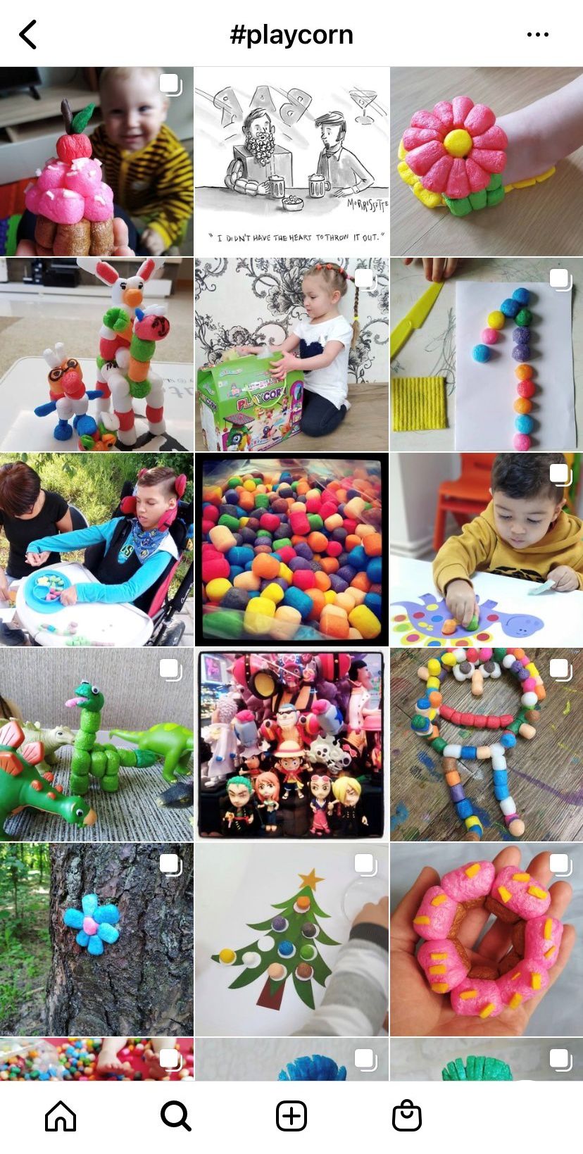 韓國 PLAYCORN - 玉米黏土補充包-彩色500顆