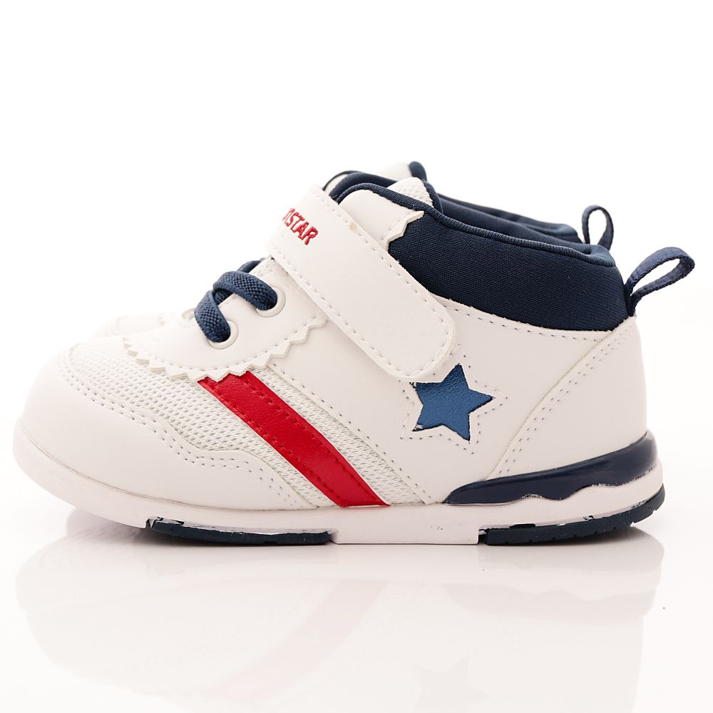 Moonstar日本月星 - 機能童鞋-頂級HI系列護踝款(寶寶段)-白藍