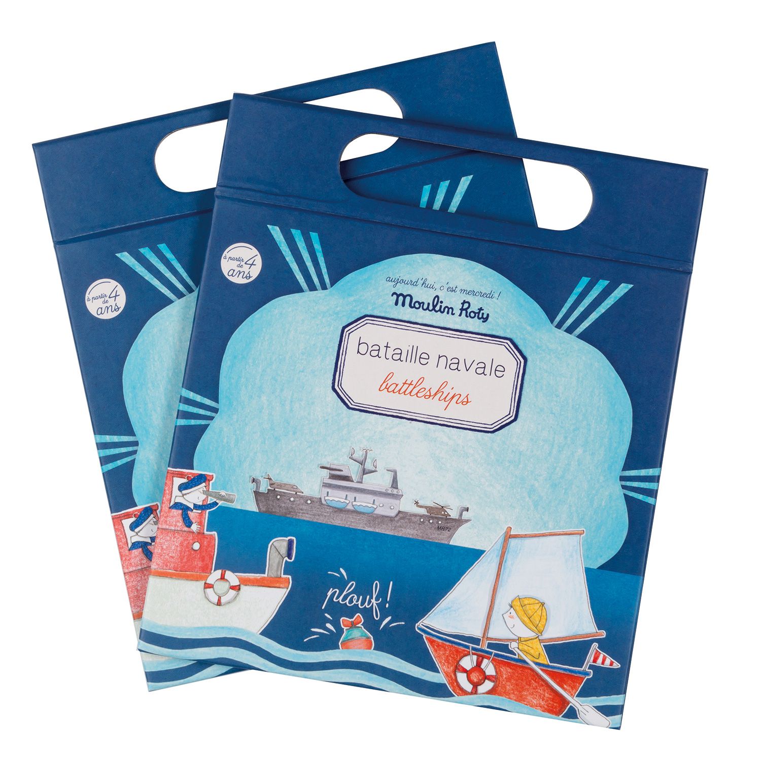 Moulin Roty - 磁鐵遊戲書-戰艦棋盤