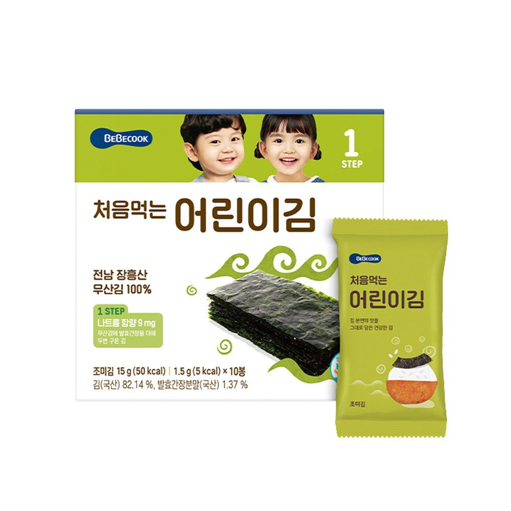 BEBECOOK 寶膳 - 幼兒海苔-原味 10入/盒