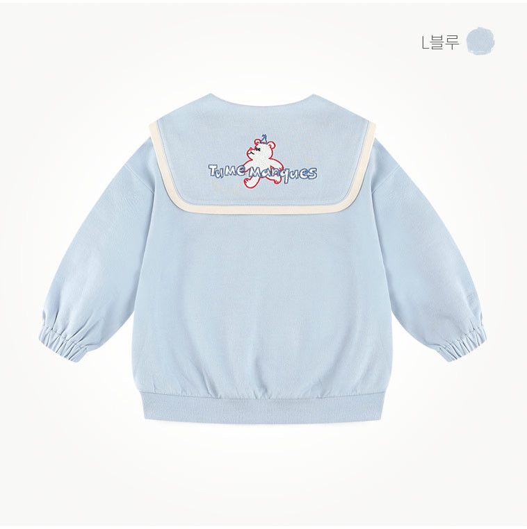 韓國 milk mile - 小熊運動服套裝-藍