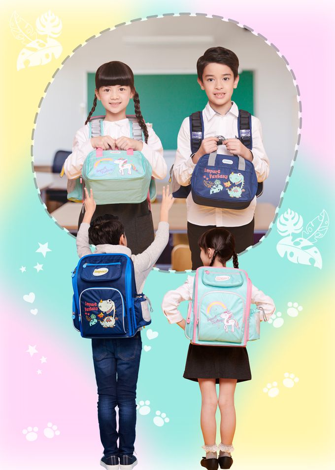 impact 怡寶 - 新一代標準型輕量護脊書包-異想獨角獸|身高130cm以下