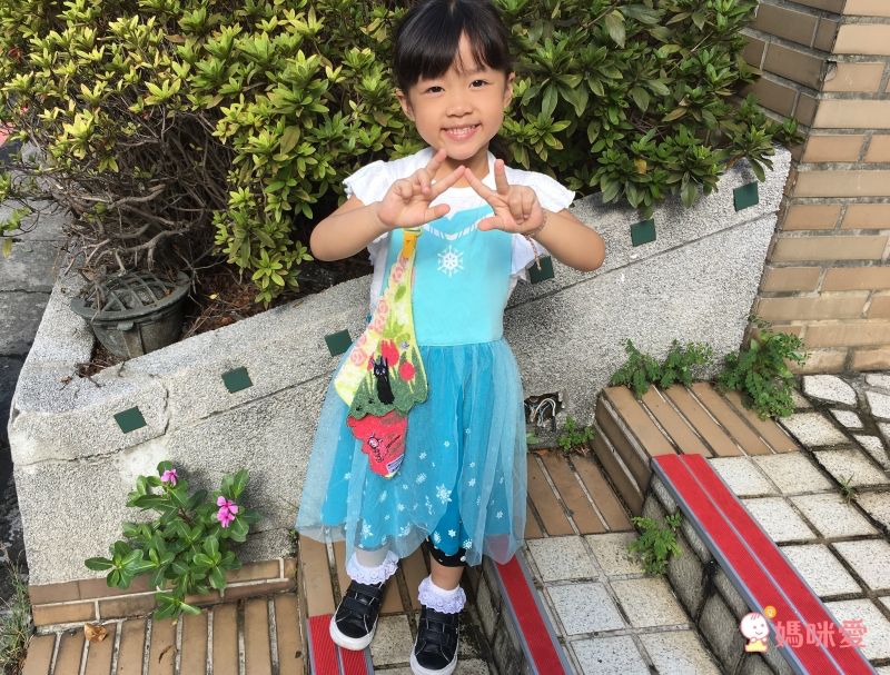 日本千趣會 - 迪士尼公主圍裙式洋裝-愛麗絲-藍白