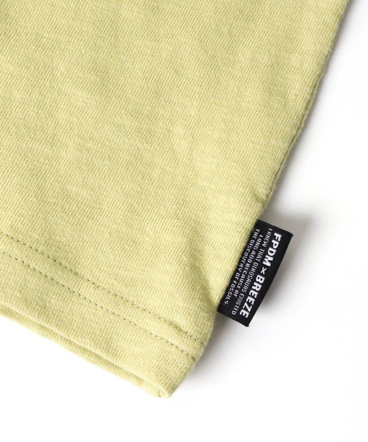 日本 BREEZE - 聯名款 衝浪風恐龍印花短袖上衣-白