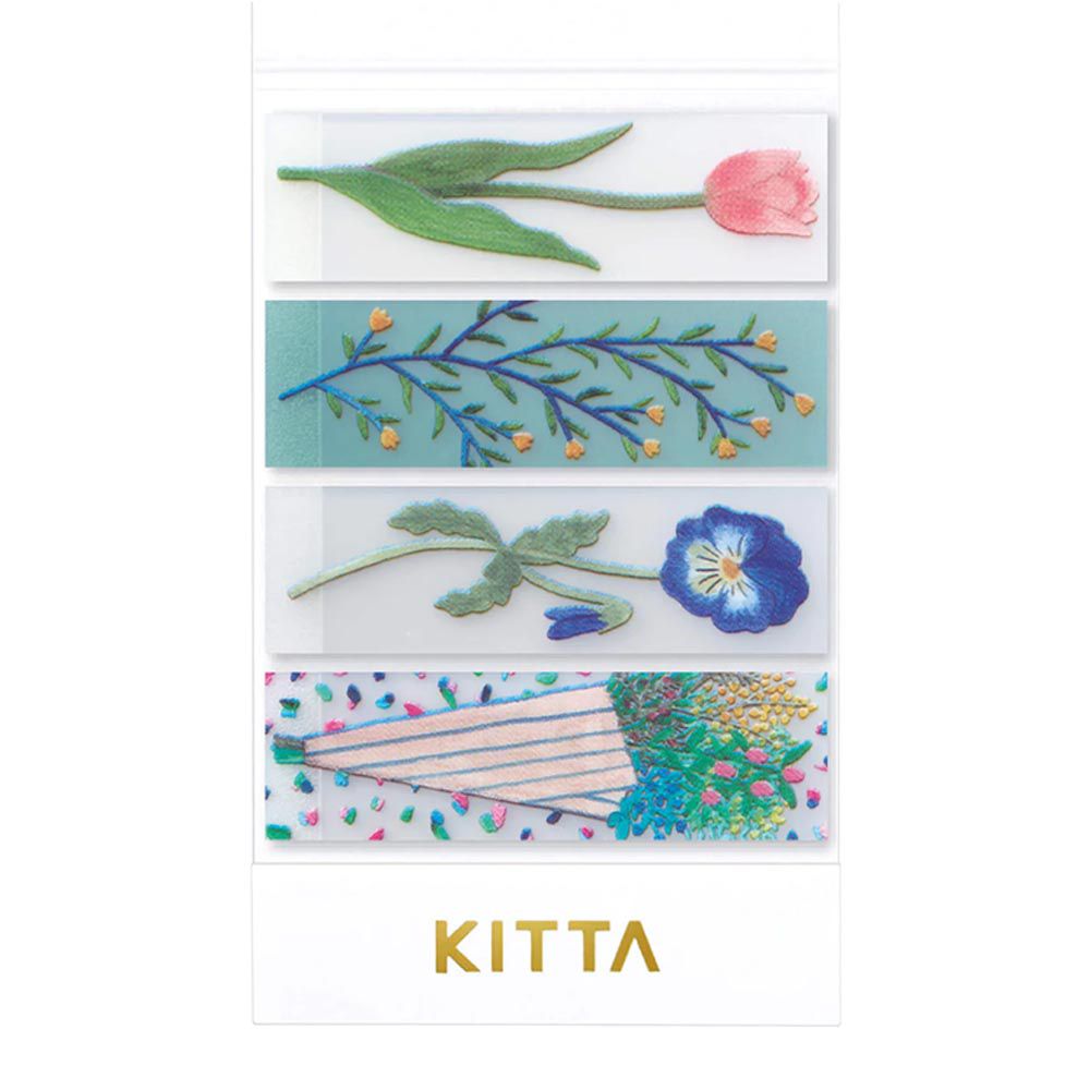 日本HITOTOKI - 美型和紙膠帶-長條-鬱金香花
