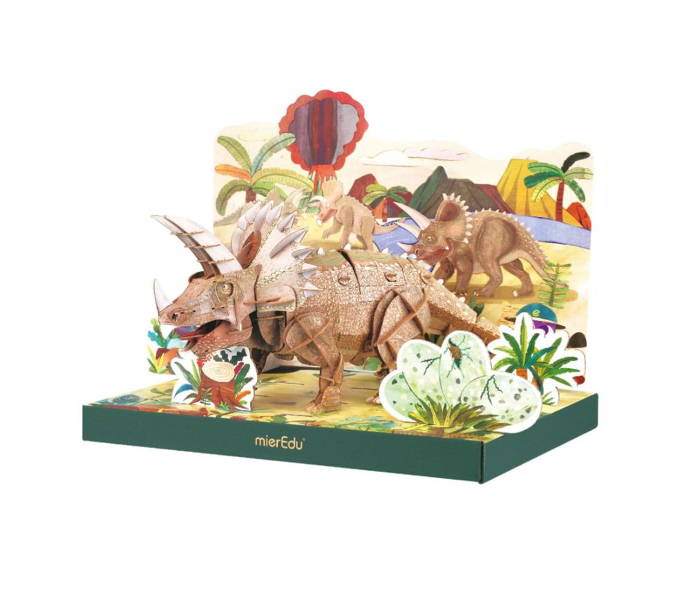 可調3D立體拼圖-三角龍(豪華版) ME4242