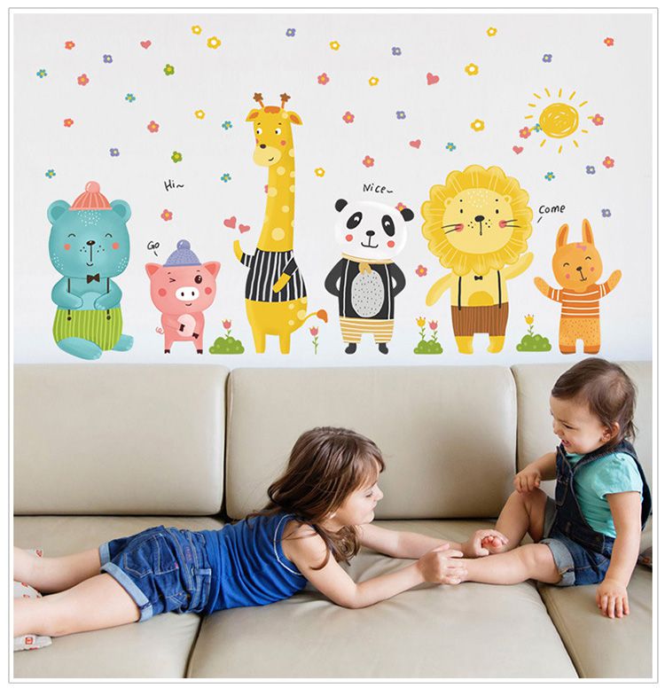 JB Design - 時尚壁貼-北歐風動物世界 (60cm*90cm)