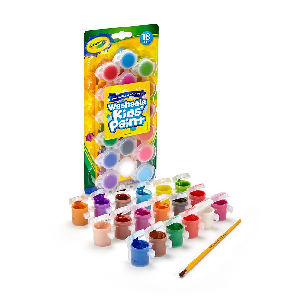 Crayola繪兒樂 - 可水洗兒童顏料18色