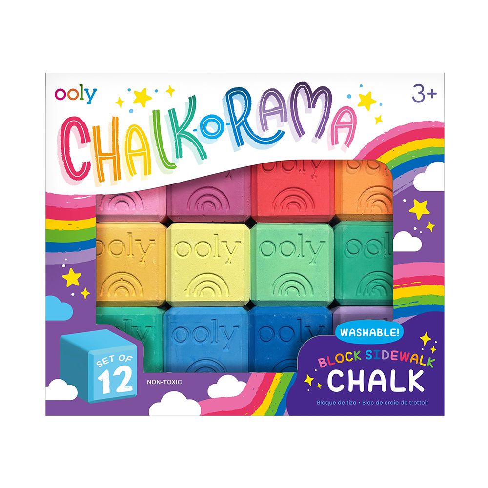 【兒童專用筆系列】方塊粉筆 (12入組)