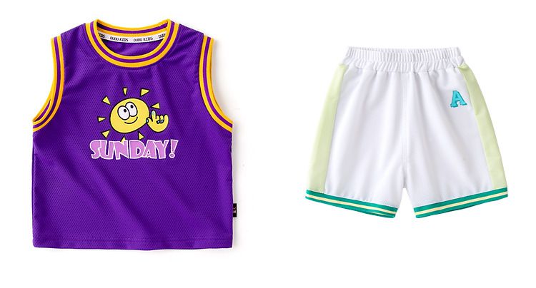 網眼運動風寬寬短褲-英文字母A-白色