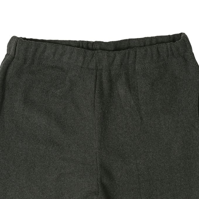 akachan honpo - 10分內搭褲-彈性雙面羅紋-深灰色