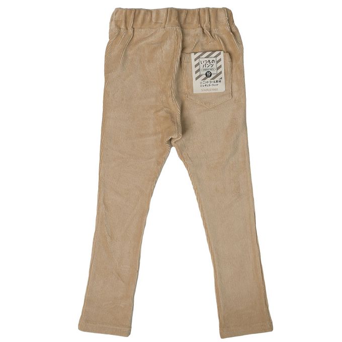 akachan honpo - 10分經典褲-燈心絨-淺卡其色