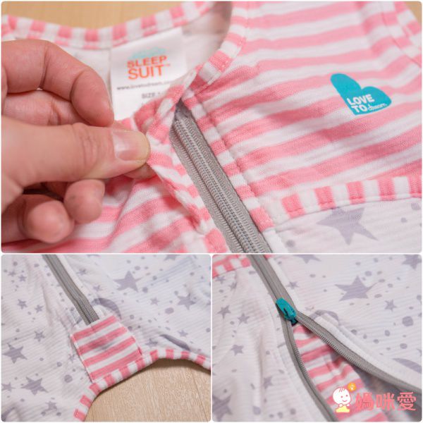 澳洲 Love to dream - SWADDLE UP 蝶型包巾-第二階段-可拆袖輕薄款連身睡衣-粉 (L [8.5-11kg])