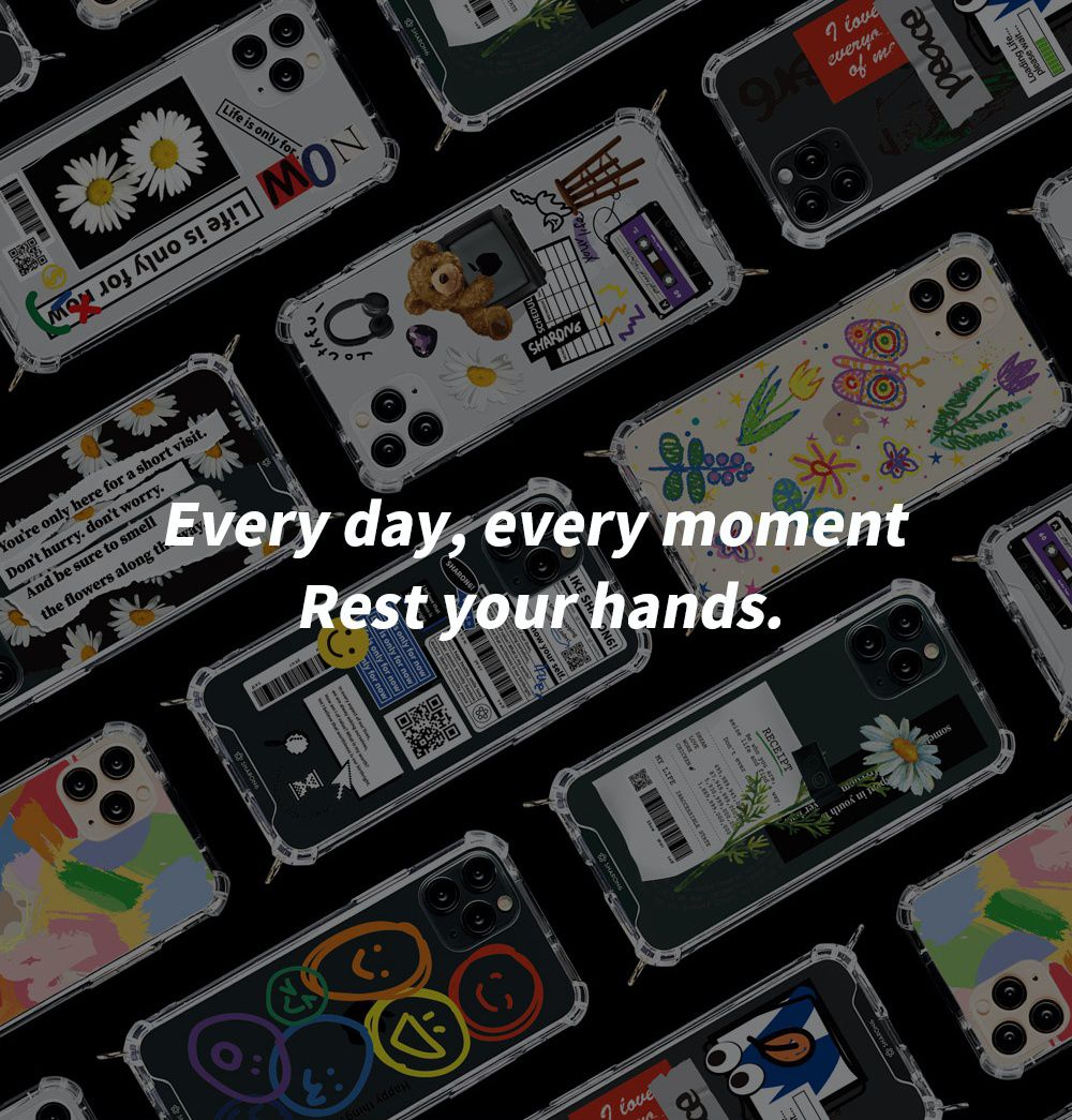 韓國 SHARON6 - 手機氣囊支架-鑲金款-彩虹表情