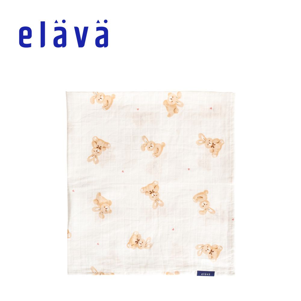 Elava - 韓國 純棉包巾/蓋毯-俏皮兔