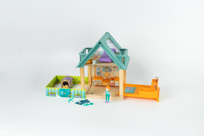 德國 Hape - 娃娃屋寵物美容院