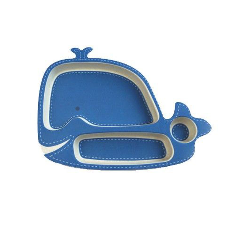 coeco - 竹纖維動物造型兒童餐盤-鯨魚