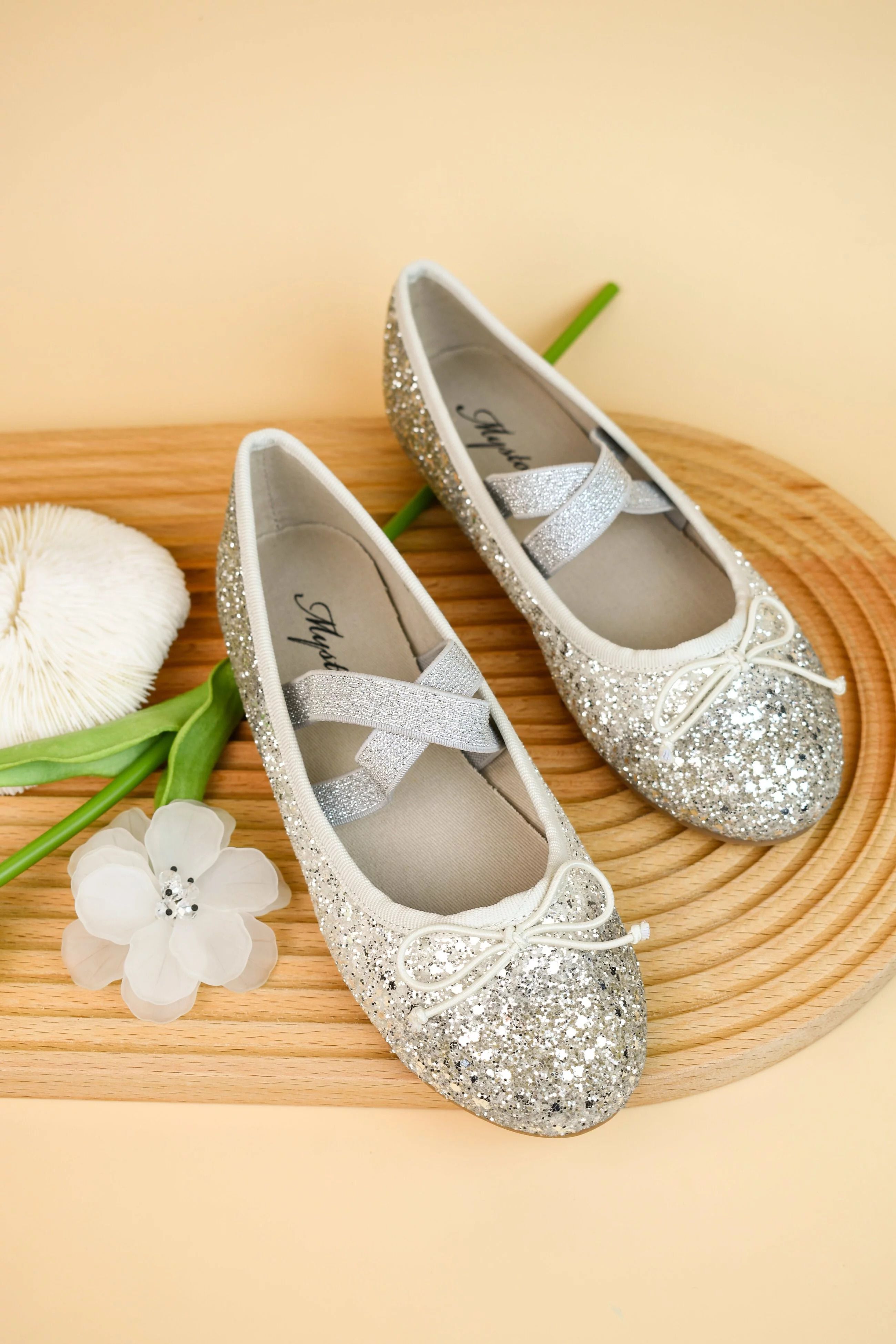 MYSTOCK - 閃亮仙子滿滿亮片童鞋-LT SILVER