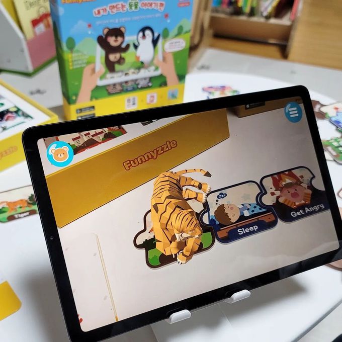 Funnyzzle - 韓國Funnyzzle 動動卡- AR實境英語學習動動卡遊戲組