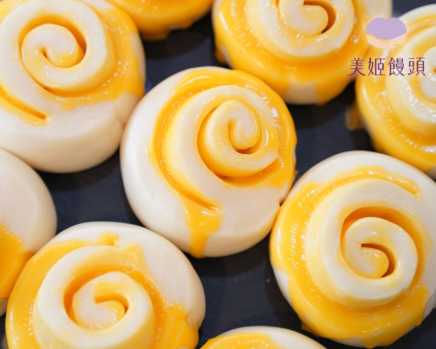 美姬饅頭 - 高鈣起司鮮乳饅頭捲-6入-50g/顆