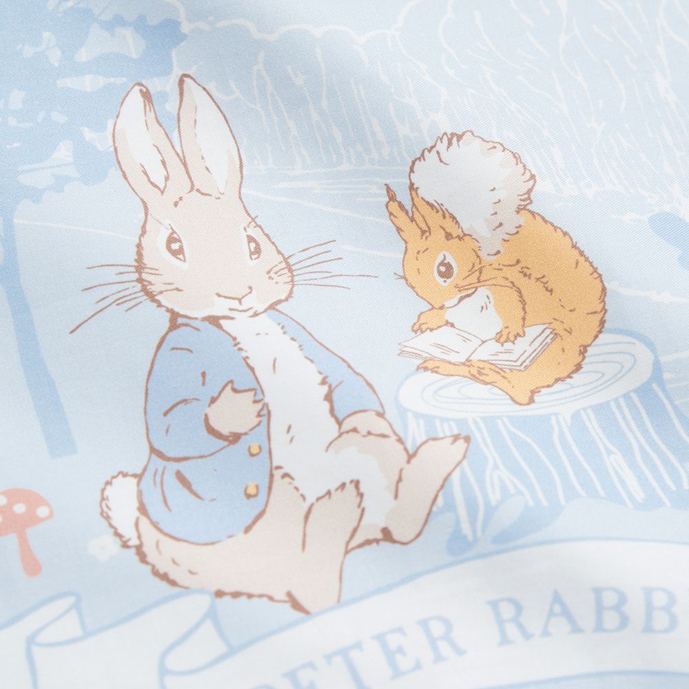 奇哥- 悅讀比得兔平枕套2入45×30×2.5cm(枕頭套嬰兒枕頭套透氣枕套四季枕套)-藍色｜媽咪愛