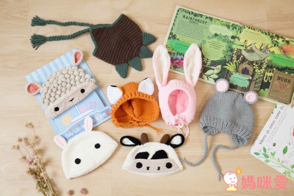 逗趣動物 Baby Talk造型手工編織帽 新生兒帽♡