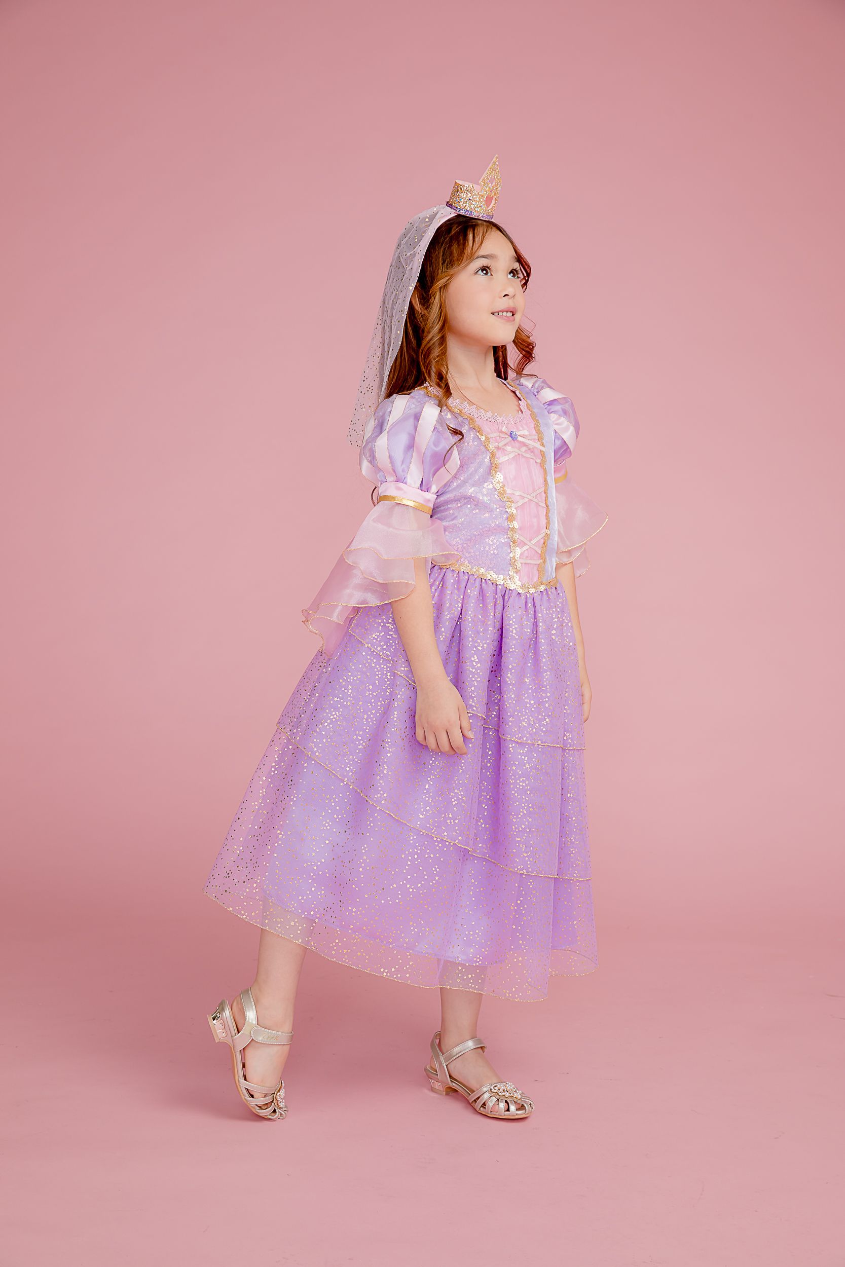 Love, Charlotte - 長髮公主裝-長裙洋裝-內含洋裝+皇冠頭箍