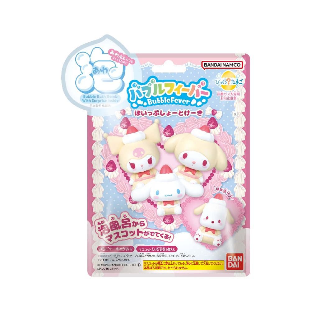 三麗鷗家族草莓蛋糕篇泡泡入浴球(泡澡球)(限量)-3入組(隨機出貨)