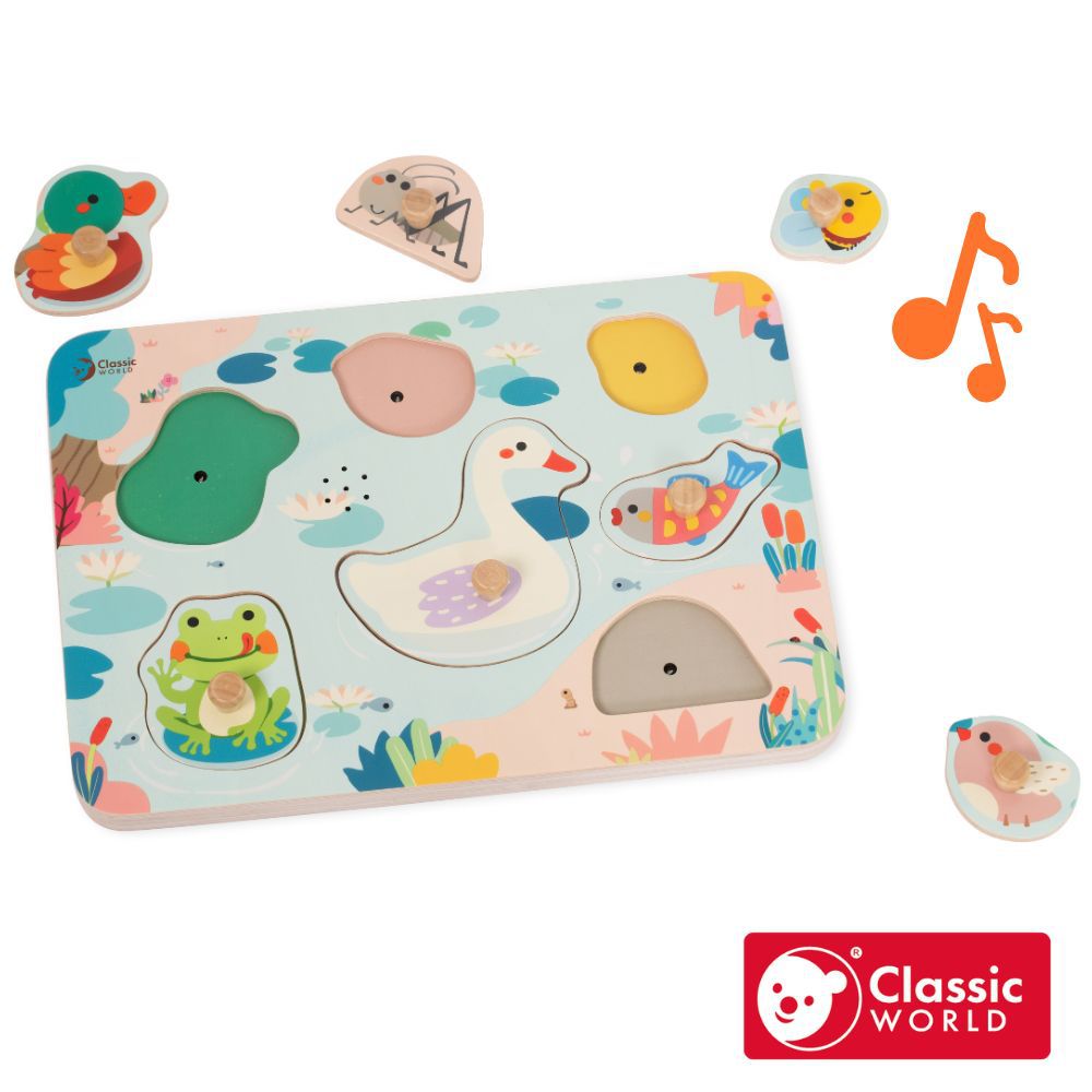 池塘音樂派對手抓板《40078》