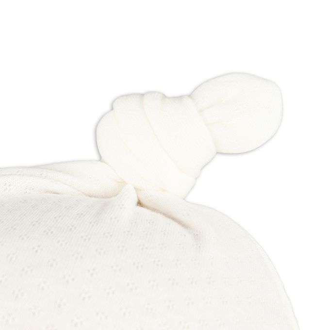 akachan honpo - 新生兒帽-動物-米白色 (頭圍32~36cm)