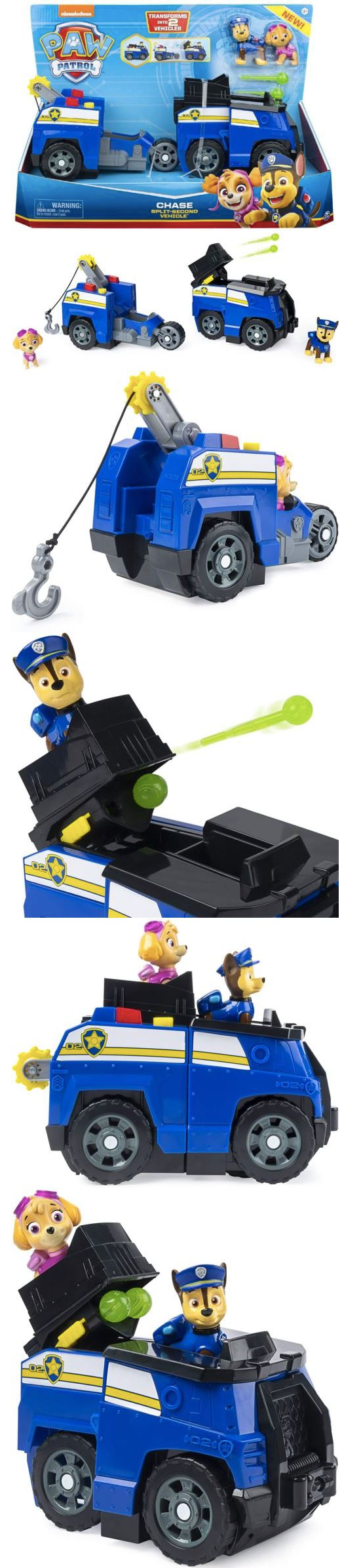 汪汪隊立大功 - 子母車車組合 - 阿奇與天天 (藍)