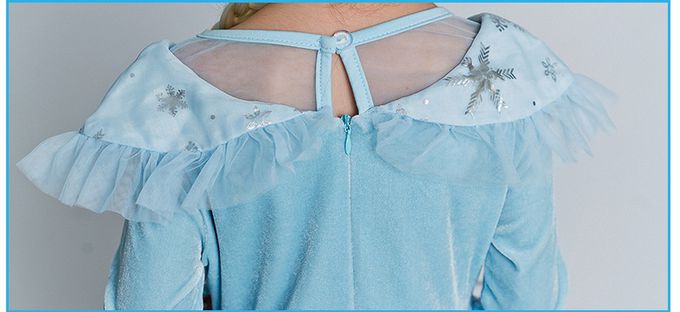 冰雪女王網紗洋裝-長袖