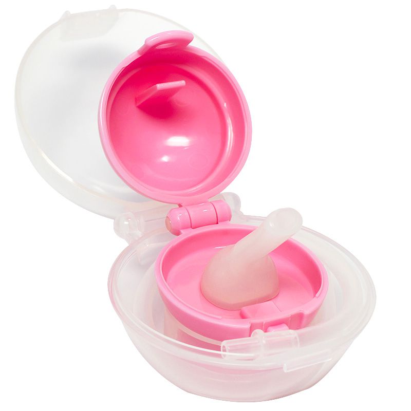 akachan honpo - 可消毒寶特瓶用吸管-粉紅色