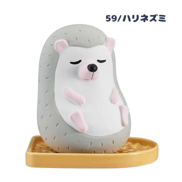 日本 DECOLE - 療癒環保除濕除臭擺飾(可重複使用)-打瞌睡 刺蝟