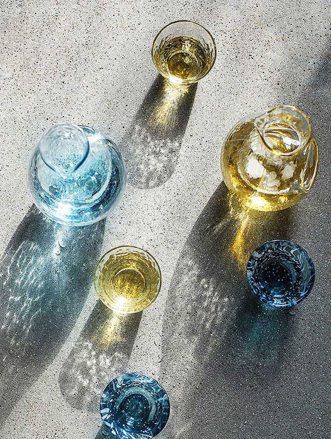 TOYO-SASAKI GLASS 東洋佐佐木 - 日本製 葫蘆形日式清酒酒杯套組-冰見雪