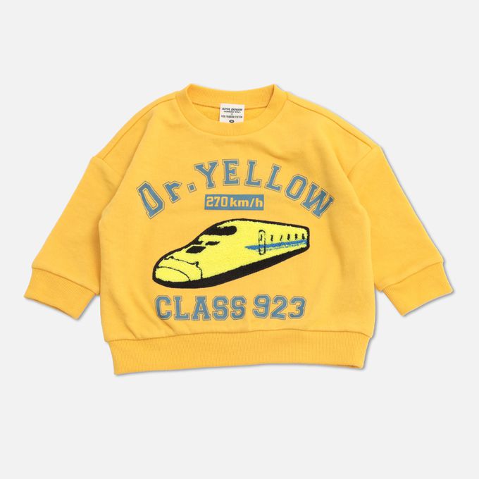 日本 Chil2 - JR新幹線 裏毛長袖上衣-亮片-黑