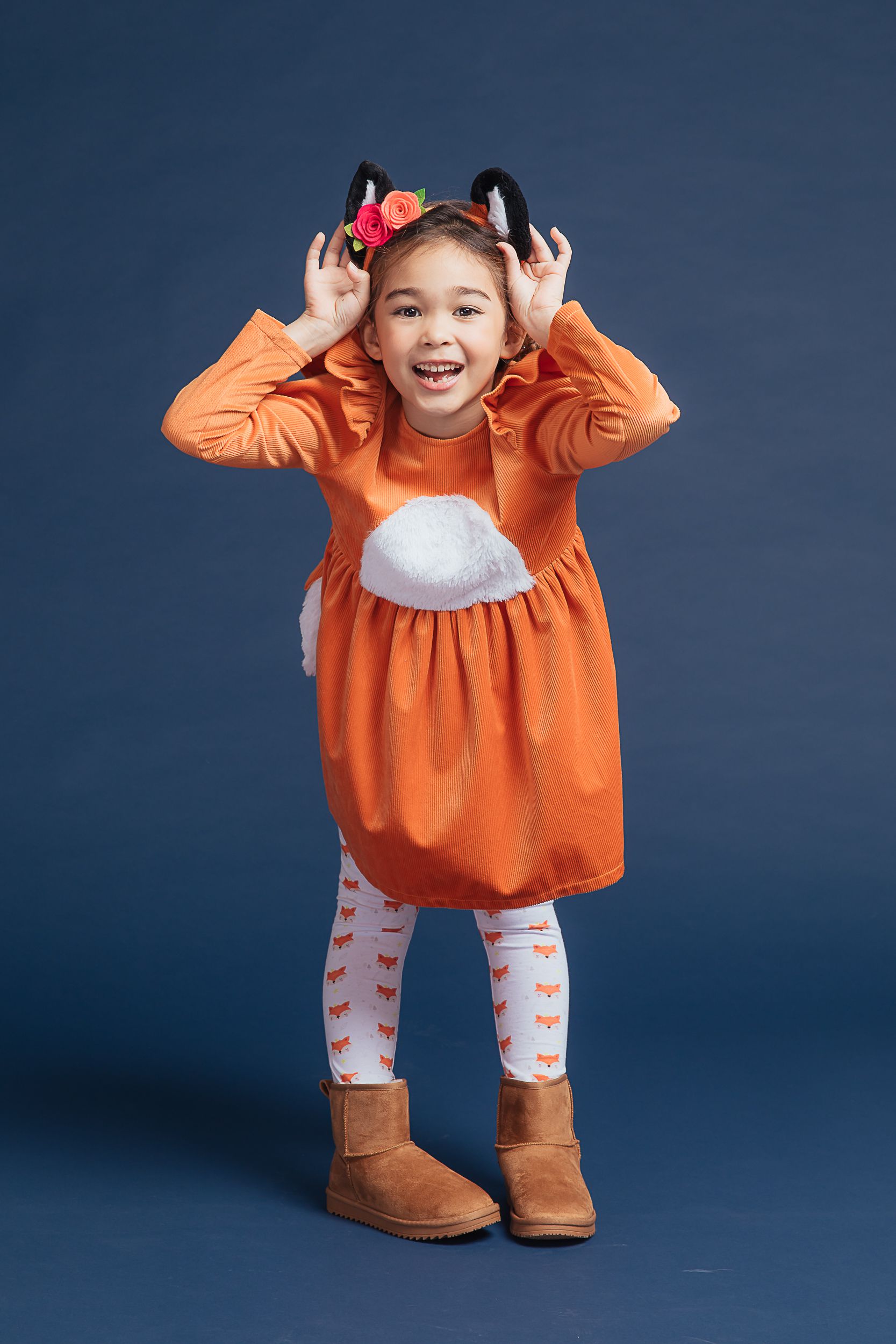 Love, Charlotte - 小狐狸洋裝-狐狸造型洋裝-內含洋裝+頭箍+內搭褲