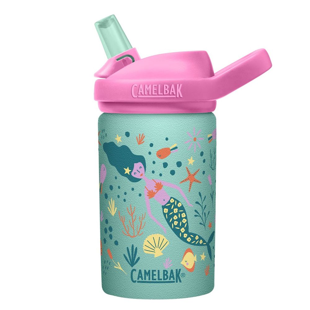 CamelBak - EDDY+ 兒童吸管單層不鏽鋼水瓶-美人魚王國-400ml