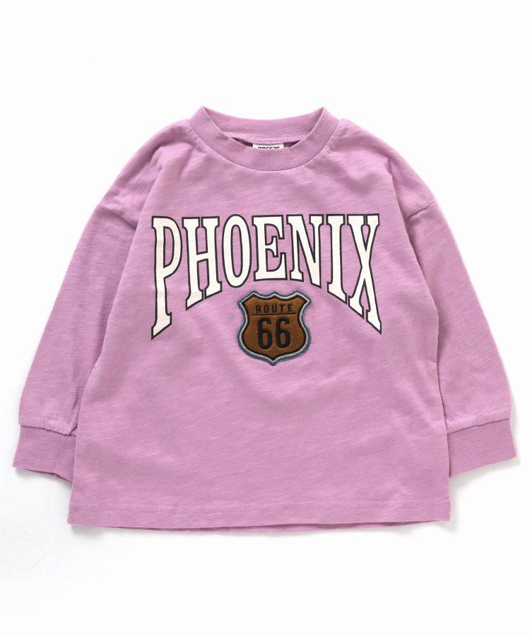 日本 BREEZE - 美式復古風長袖大學T-粉紅