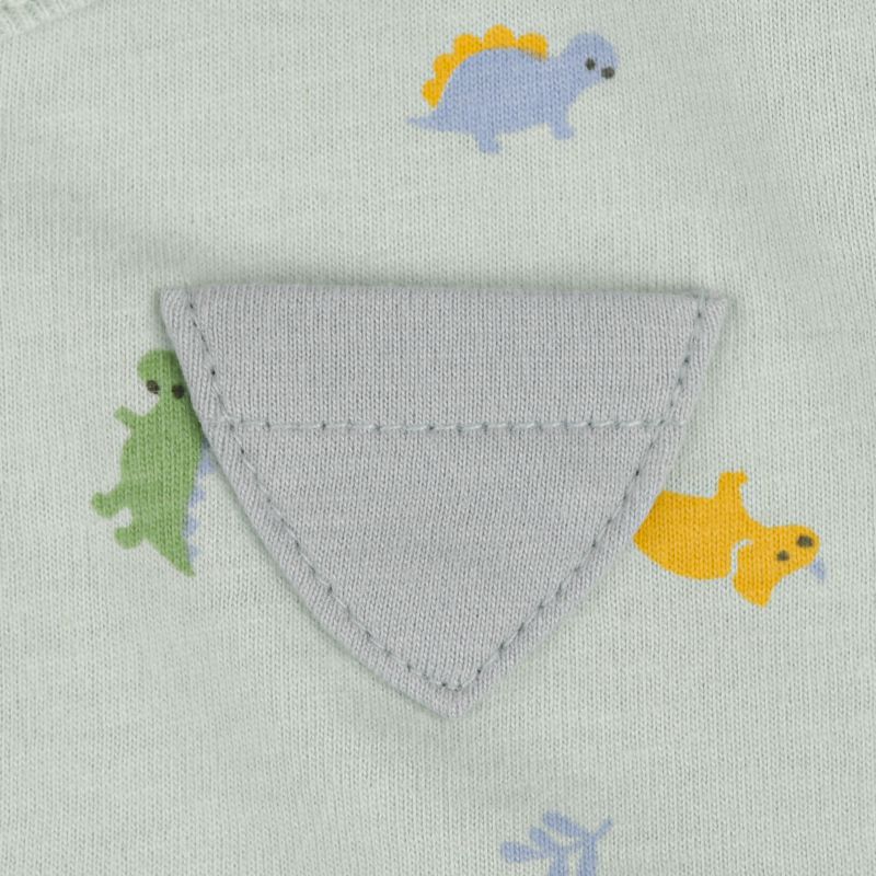 akachan honpo - 短袖兔裝-恐龍-淺藍色