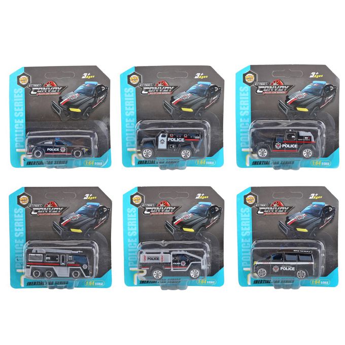 科智 - 迷你合金車-警車系列(混款)-款式隨機