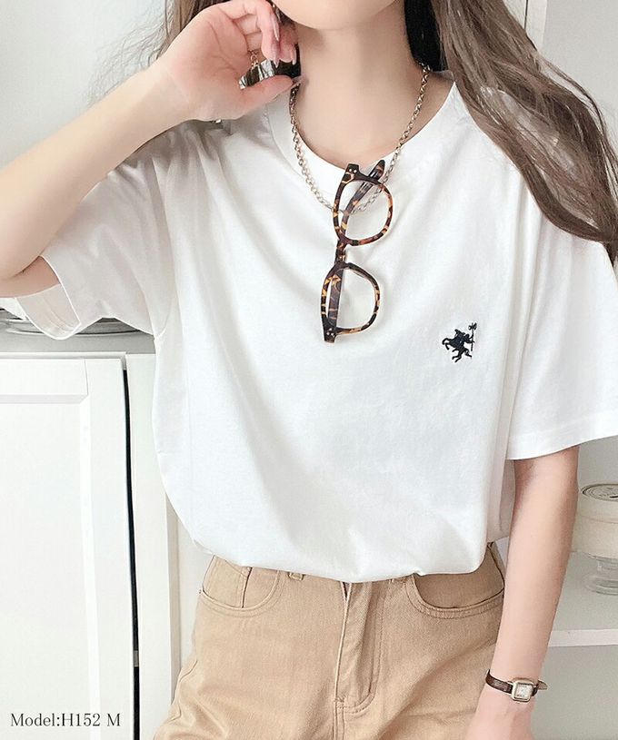 日本 Classical Elf - Java 純棉logo定番款短袖上衣-灰杏