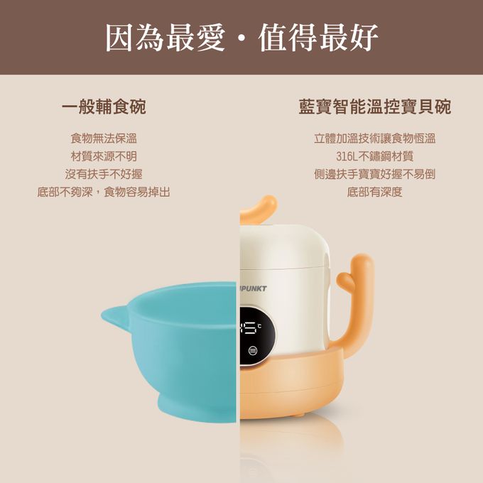 三段恆溫控制,UV-C殺菌功能,保持食物恆溫