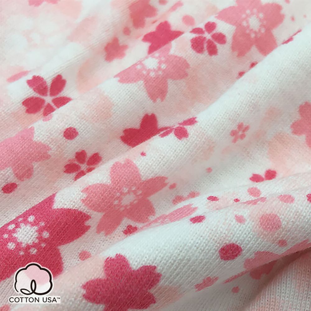 Annypepe - 女童純棉緋櫻四角褲-白 (160)