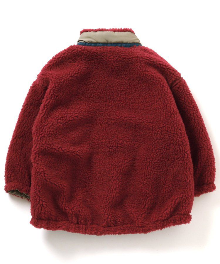 日本 BREEZE - 異材質雙面穿帥氣感外套-黑