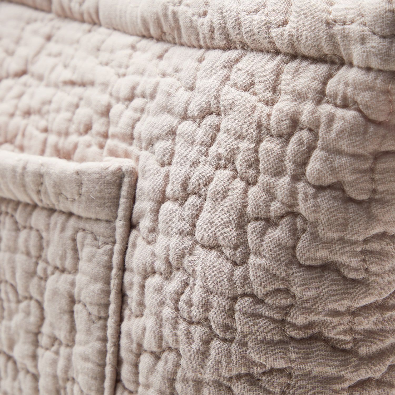 日本千趣會 - 純棉柔軟絎縫面料上學提袋2件組-淺褐