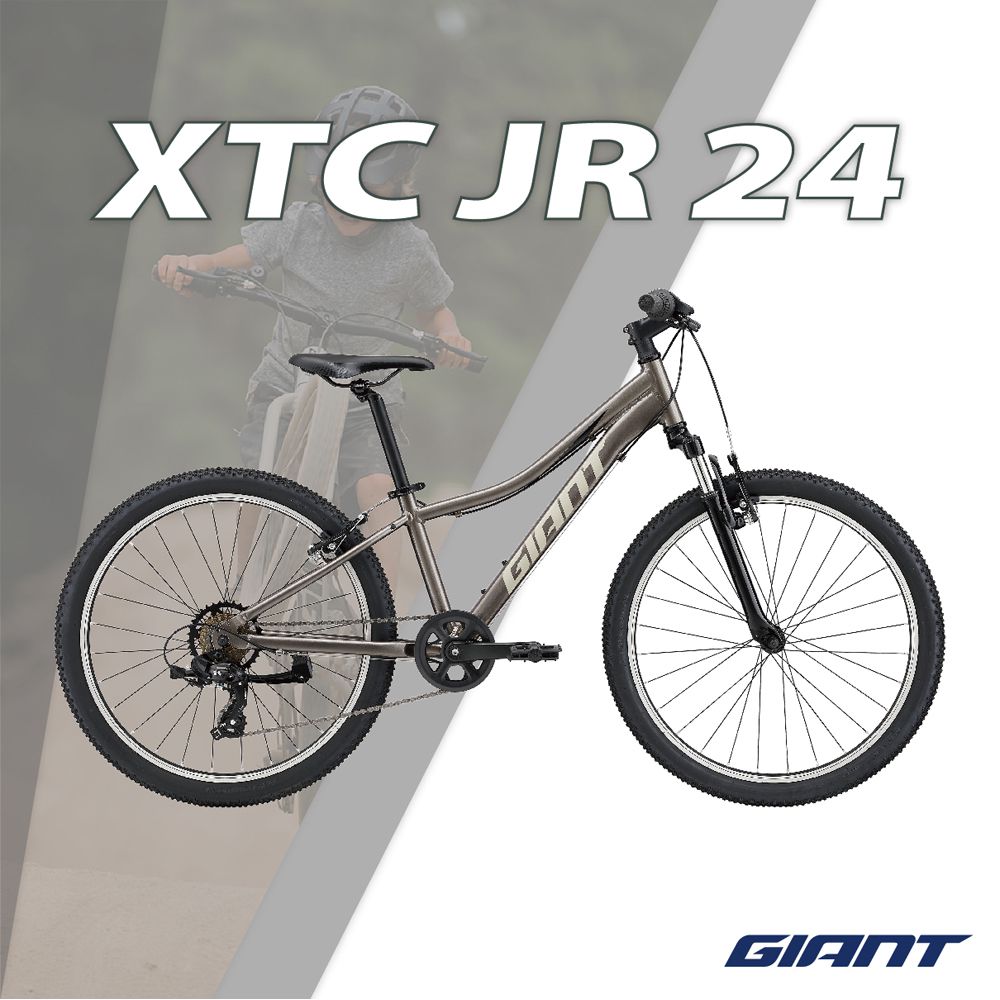 GIANT 捷安特 - XTC JR 24 青少年避震越野自行車-金屬灰 (單一尺寸)